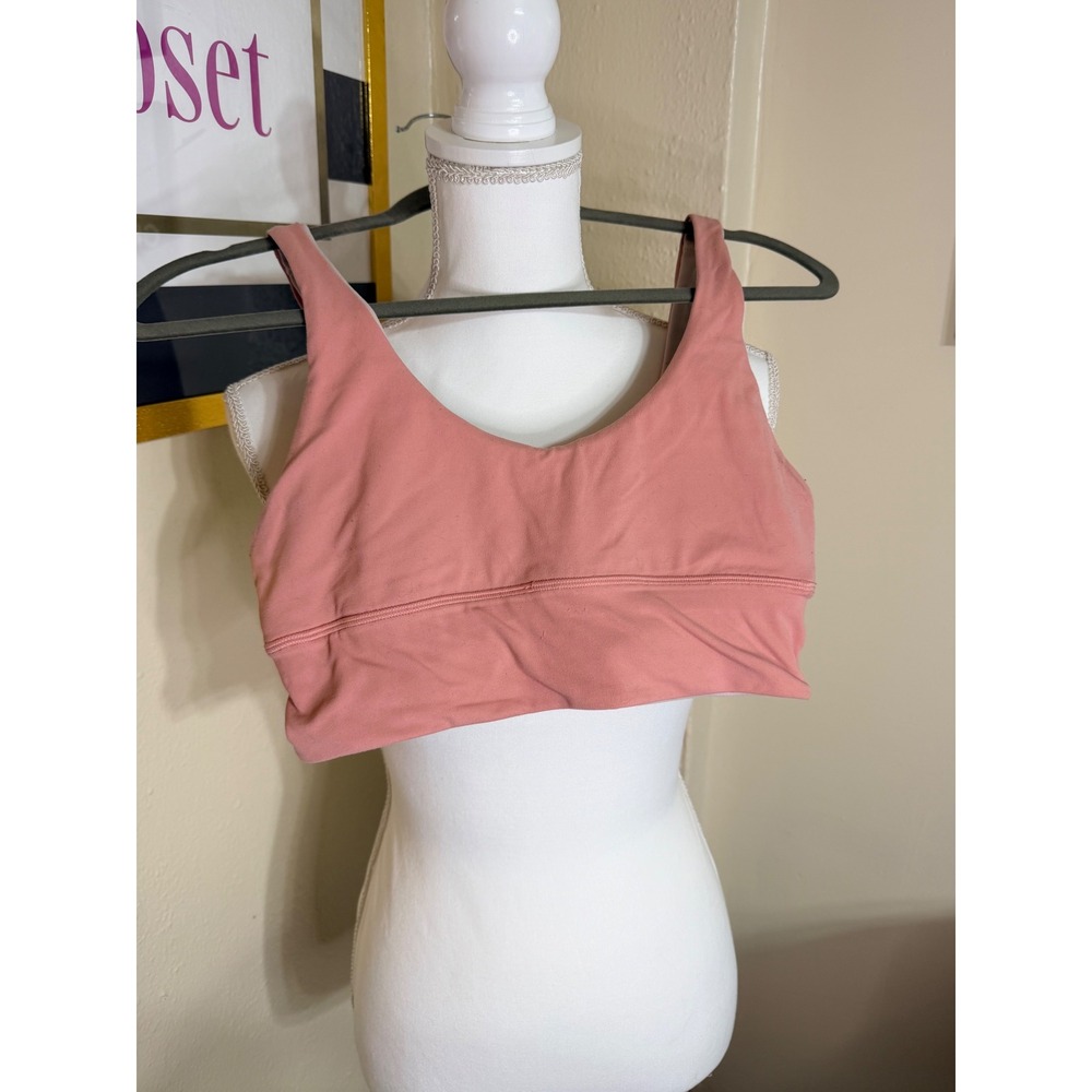 Lululemon Align Reversible Bra Pink Nulu Light Support Yoga Sports Bra